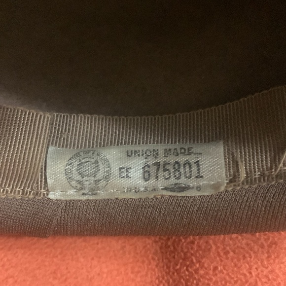 Vintage Brown Art Deco Velour Merrimac hat Union Made in 1950’s - Picture 8 of 8